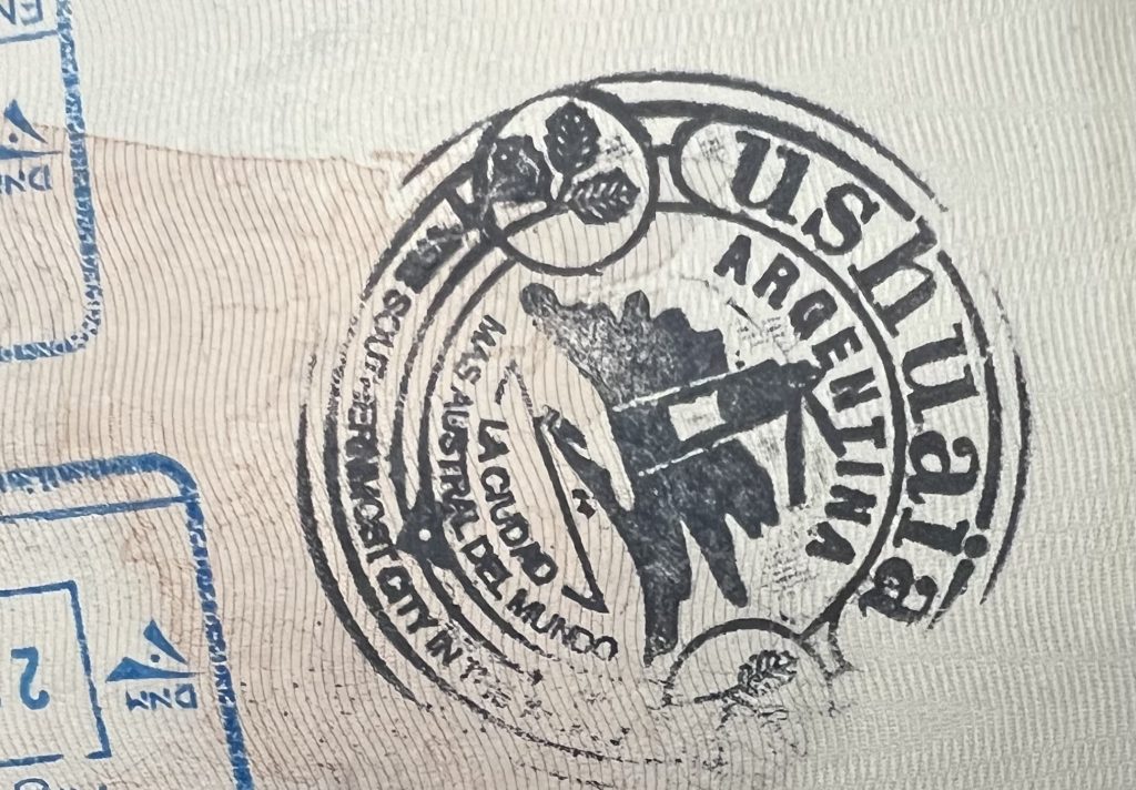 tampon passeport Ushuaia 