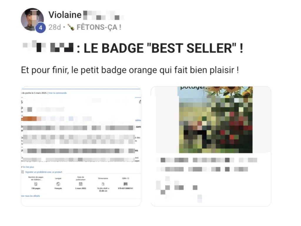 commentaire de la communauté de l'usine à best seller