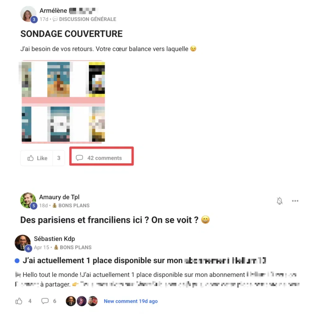 exemples de la communauté de la formation l'Usine à Best Sellers